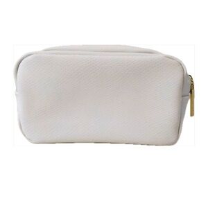 NEW LANCÔME Cosmetic Bag White and Gold Trim
